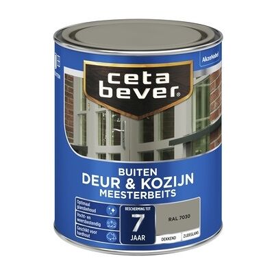 Cetabever Meesterbeits Deur en Kozijn Dekkend Zijdeglans - RAL 7030 - 0,75 liter Cetabever Meesterbeits Deur en Kozijn Dekkend Zijdeglans - RAL 7030 - 0,75 liter