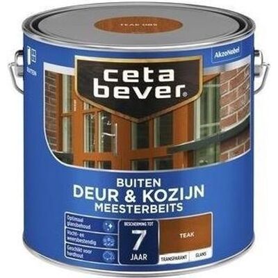 Cetabever Meesterbeits Deur en Kozijn Transparant Glans - Teak Cetabever Meesterbeits Deur en Kozijn Transparant Glans - Teak