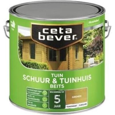 Cetabever Schuur en Tuinhuis Beits Transparant Zijdeglans - Grenen Cetabever Schuur en Tuinhuis Beits Transparant Zijdeglans - Grenen