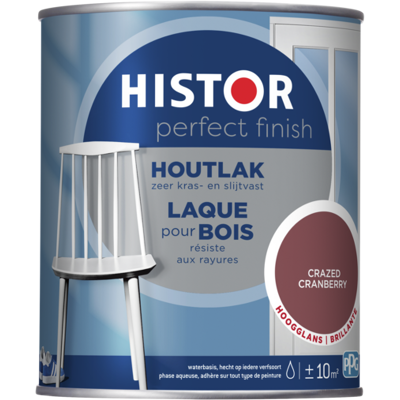Histor Perfect Finish Houtlak Hoogglans - Crazed Cranberry Histor Perfect Finish Houtlak Hoogglans - Crazed Cranberry