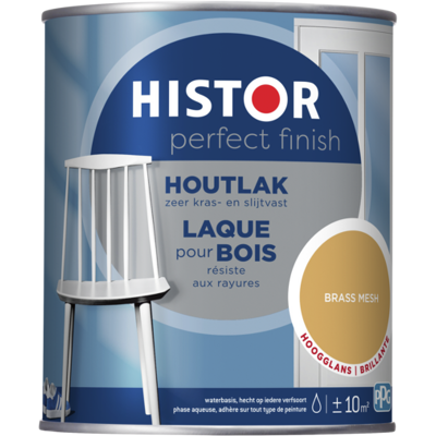 Histor Perfect Finish Houtlak Hoogglans - Brass Mesh Histor Perfect Finish Houtlak Hoogglans - Brass Mesh