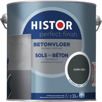 Histor Perfect Finish Betonvloer Zijdeglans - Dark Grey Histor Perfect Finish Betonvloer Zijdeglans - Dark Grey