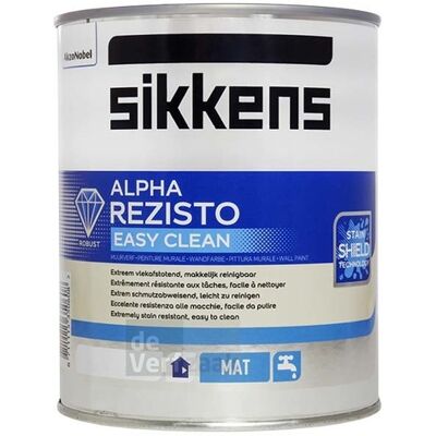 Sikkens Alpha Rezisto Easy Clean - 1L - Matte muurverf Sikkens Alpha Rezisto Easy Clean - 1L - Matte muurverf