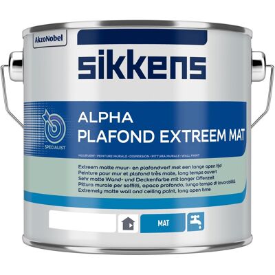 Sikkens Alpha Plafond Extreem Mat - Gemengd - 2,5 L - Muur- en plafondverf Sikkens Alpha Plafond Extreem Mat - Gemengd - 2,5 L - Muur- en plafondverf