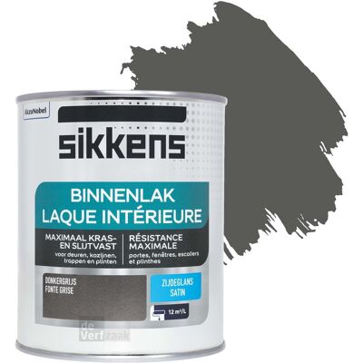 Sikkens Binnenlak Zijdeglans - Donkergrijs Sikkens Binnenlak Zijdeglans - Donkergrijs