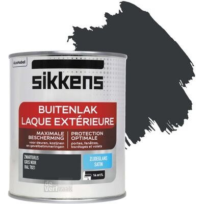 Sikkens Buitenlak Zijdeglans - RAL 7021 Sikkens Buitenlak Zijdeglans - RAL 7021