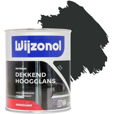 Wijzonol Zwart Hoogglanslak 0,75L - Verf Wijzonol Zwart Hoogglanslak 0,75L - Verf