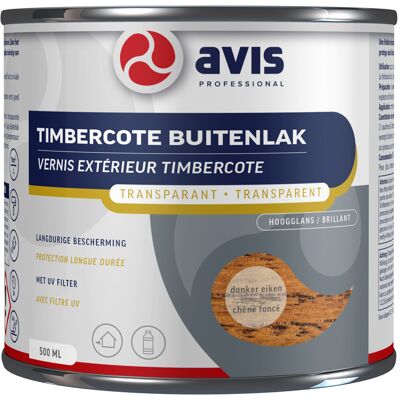 Avis Timbercote Transparant Hoogglans - Donker Eiken Avis Timbercote Transparant Hoogglans - Donker Eiken