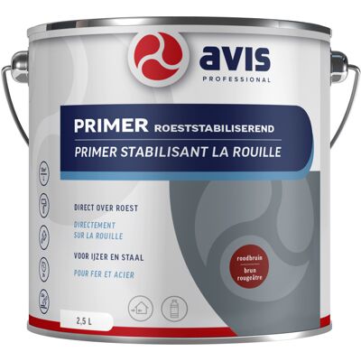 Avis Roest Stabiliserende Primer - Roodbruin Avis Roest Stabiliserende Primer - Roodbruin