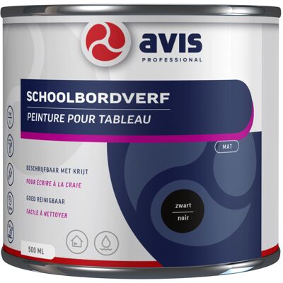 Avis Aqua Schoolbordenverf - Zwart Avis Aqua Schoolbordenverf - Zwart