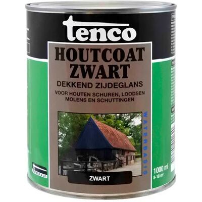Tenco Zwarte Waterbasis Houtcoating - 1L Tenco Zwarte Waterbasis Houtcoating - 1L
