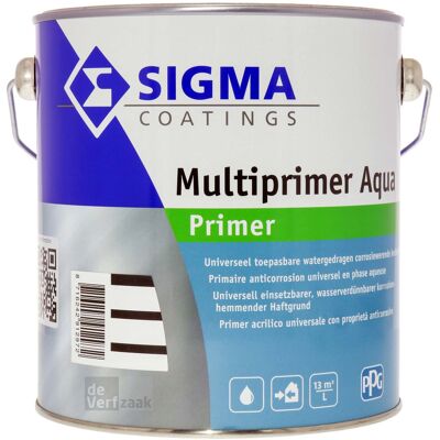Sigma Multiprimer Aqua - Veelzijdige Grondverf - 1L Sigma Multiprimer Aqua - Veelzijdige Grondverf - 1L