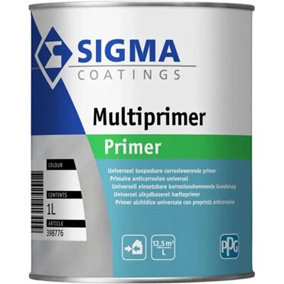 Sigma Multiprimer 1 Liter - Korrrosiebeschermende primer voor metaal Sigma Multiprimer 1 Liter - Korrrosiebeschermende primer voor metaal