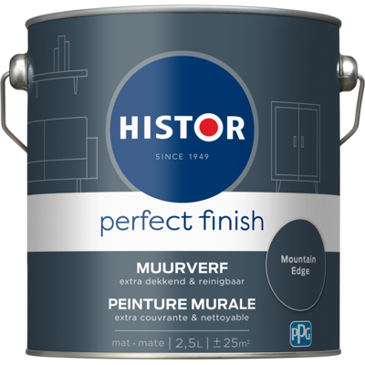 Histor Perfect Finish Muurverf Mat - Mountain Edge - 2,5 liter Histor Perfect Finish Muurverf Mat - Mountain Edge - 2,5 liter