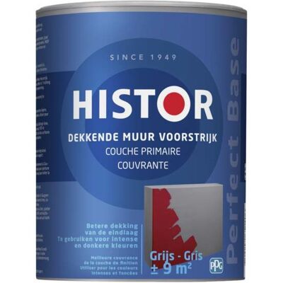 Histor Perfect Base Dekkende Muur Voorstrijk - Grijs Histor Perfect Base Dekkende Muur Voorstrijk - Grijs