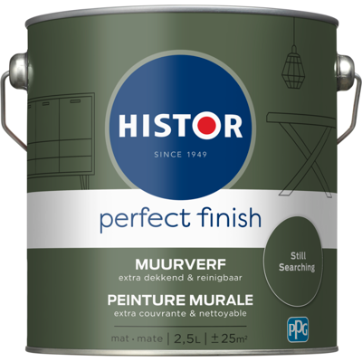 Histor Perfect Finish Muurverf Mat - Still Searching - 2,5 liter Histor Perfect Finish Muurverf Mat - Still Searching - 2,5 liter