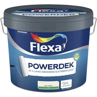 Flexa Powerdek Muren & Plafonds - RAL 9010 Flexa Powerdek Muren & Plafonds - RAL 9010
