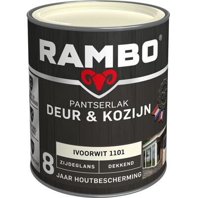 Rambo Pantserlak Deur & Kozijn Zijdeglans Dekkend - Ivoorwit Rambo Pantserlak Deur & Kozijn Zijdeglans Dekkend - Ivoorwit
