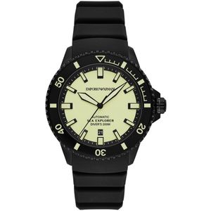 Giorgio Armani Emporio Armani Sea Explorer Heren Zwarte Horloge AR60085 Giorgio Armani Emporio Armani Sea Explorer Heren Zwarte Horloge AR60085