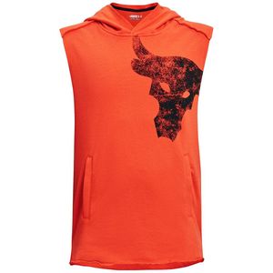 Under Armour Project Rock Terry Kids Oranje Hoodie Top Under Armour Project Rock Terry Kids Oranje Hoodie Top