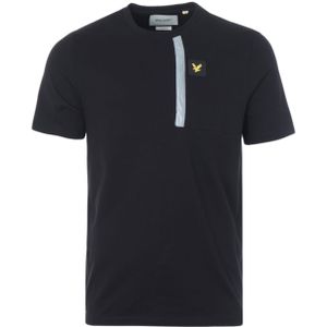 Lyle & Scott heren T-shirt met korte mouwen, ronde hals en reflecterende details TS1428V Z865 Lyle & Scott heren T-shirt met korte mouwen, ronde hals en reflecterende details TS1428V Z865