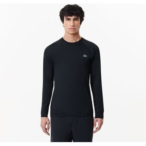 Heren Lacoste Slim Fit Stretch Sport T-shirt in Zwart Heren Lacoste Slim Fit Stretch Sport T-shirt in Zwart