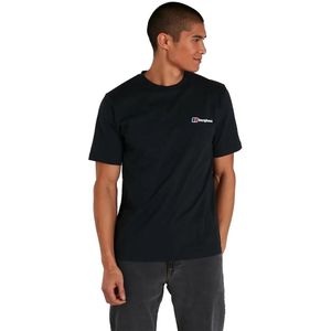 Berghaus Heren organisch T-shirt met voor- en achterkant met logo in zwart Berghaus Heren organisch T-shirt met voor- en achterkant met logo in zwart
