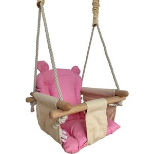 Viking baby schommelstoel met oren crème lichtroze tot 20 kg Viking baby schommelstoel met oren crème lichtroze tot 20 kg