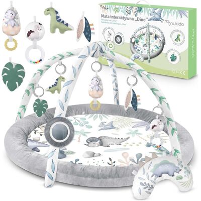 Viking Veilig en educatief speelkleed voor baby's - Dinosaurus babygym 98x78 cm Viking Veilig en educatief speelkleed voor baby's - Dinosaurus babygym 98x78 cm