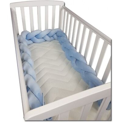 Viking Veilige bedbumper voor kinderen - 280 cm - Zacht minky polyester - Blauw Viking Veilige bedbumper voor kinderen - 280 cm - Zacht minky polyester - Blauw