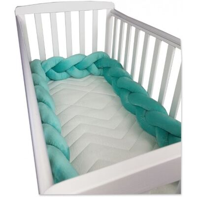 Viking - bedbumper 280 cm - Groen - Minky polyester - Bed bumper Viking - bedbumper 280 cm - Groen - Minky polyester - Bed bumper