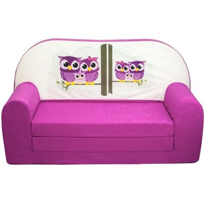 Viking Multifunctionele Kinder Slaapbank - Roze Uil Design - Uitvouwbaar tot 113 cm Viking Multifunctionele Kinder Slaapbank - Roze Uil Design - Uitvouwbaar tot 113 cm
