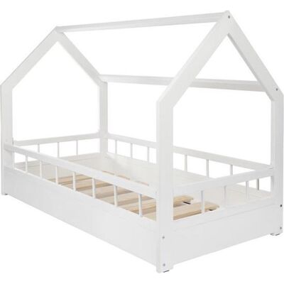 Viking Veilig kinderbed 80x160 cm met verwijderbare bedhekken - Wit Viking Veilig kinderbed 80x160 cm met verwijderbare bedhekken - Wit