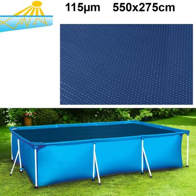 Viking Solar verwarmende zwembadafdekking 550 x 275 cm - Zwart/Blauw Viking Solar verwarmende zwembadafdekking 550 x 275 cm - Zwart/Blauw