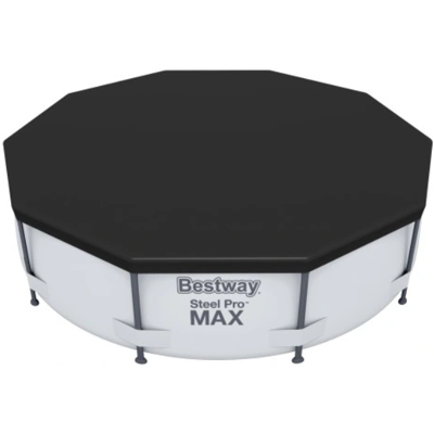 Viking zwembad afdekzeil 305 cm rond zwart bestway cover bescherming Viking zwembad afdekzeil 305 cm rond zwart bestway cover bescherming