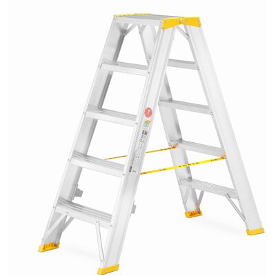 ALOSS - Viking - 2×5 treden - Aluminium - Ladder ALOSS - Viking - 2×5 treden - Aluminium - Ladder