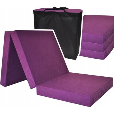 Viking Opvouwbaar camping matras - draagbaar en compact - 195x80x15 cm - violet Viking Opvouwbaar camping matras - draagbaar en compact - 195x80x15 cm - violet
