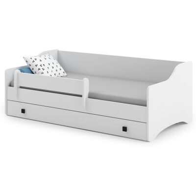 Viking Veilig kinderbed met bedhekje - Wit - 160x80cm - Inclusief matras Viking Veilig kinderbed met bedhekje - Wit - 160x80cm - Inclusief matras