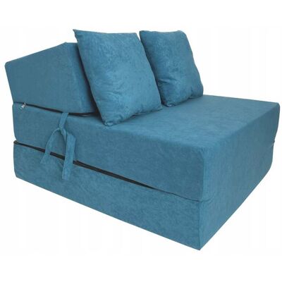 Viking Opvouwbaar matras - logeermatras - 200x70x15 cm - blauw Viking Opvouwbaar matras - logeermatras - 200x70x15 cm - blauw