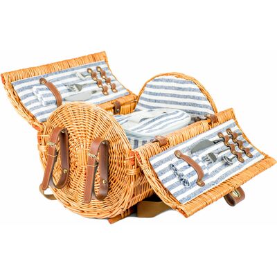 Viking Romantische Picknickmand Compleet Set voor 2 Personen – Inclusief Deken en Servies Viking Romantische Picknickmand Compleet Set voor 2 Personen – Inclusief Deken en Servies