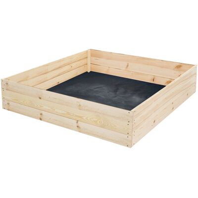 Viking Compacte moestuinbak voor balkon of terras - 80x80x30 cm - met gronddoek Viking Compacte moestuinbak voor balkon of terras - 80x80x30 cm - met gronddoek