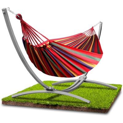 Viking Grote hangmat met standaard - tot 220 kg - veilig en comfortabel voor het hele gezin Viking Grote hangmat met standaard - tot 220 kg - veilig en comfortabel voor het hele gezin
