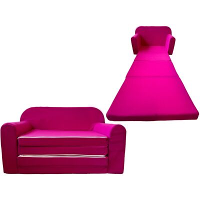 Viking Multifunctioneel Roze Kinderbankje - Comfortabele Slaapbank voor Kinderkamer - 170x100cm Viking Multifunctioneel Roze Kinderbankje - Comfortabele Slaapbank voor Kinderkamer - 170x100cm