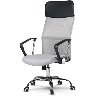 Viking Ergonomische bureaustoel met aanpasbare zithoogte en rugleuning - Grijs Viking Ergonomische bureaustoel met aanpasbare zithoogte en rugleuning - Grijs