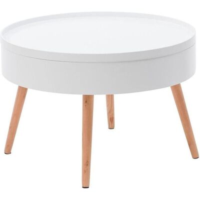 Viking Praktische witte salontafel met opbergruimte - ideaal voor gezinnen Viking Praktische witte salontafel met opbergruimte - ideaal voor gezinnen