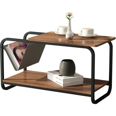 Viking Compacte bijzettafel met krantenbak - Loft stijl - 86,5x40x46 cm Viking Compacte bijzettafel met krantenbak - Loft stijl - 86,5x40x46 cm