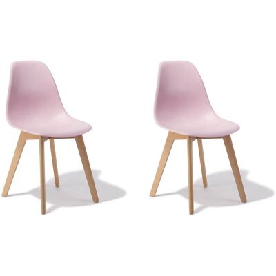 Viking Betaalbare set van 2 roze eetkamerstoelen - duurzaam en kindvriendelijk Viking Betaalbare set van 2 roze eetkamerstoelen - duurzaam en kindvriendelijk