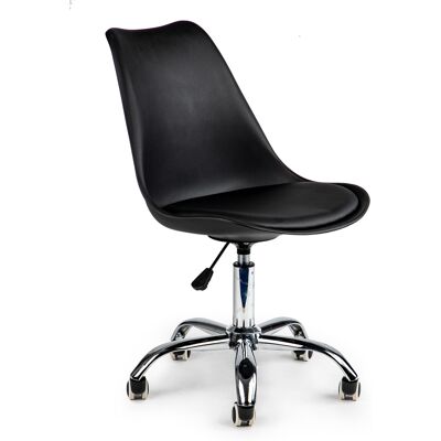 Viking Ergonomische bureaustoel voor thuiswerkplek - zwart met wielen Viking Ergonomische bureaustoel voor thuiswerkplek - zwart met wielen