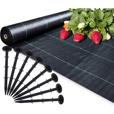 Viking Onkruiddoek voor de tuin - 1,1 x 100 m - Inclusief 100 grondpinnen Viking Onkruiddoek voor de tuin - 1,1 x 100 m - Inclusief 100 grondpinnen