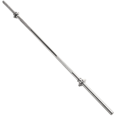 Viking Halterstang voor thuisgebruik - 165 cm - Verchroomd staal - Met schroefklemmen Viking Halterstang voor thuisgebruik - 165 cm - Verchroomd staal - Met schroefklemmen